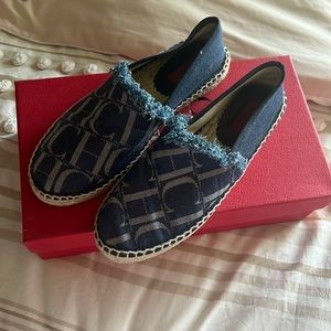 Brand new Carolina Herrera dark blue espadrilles!